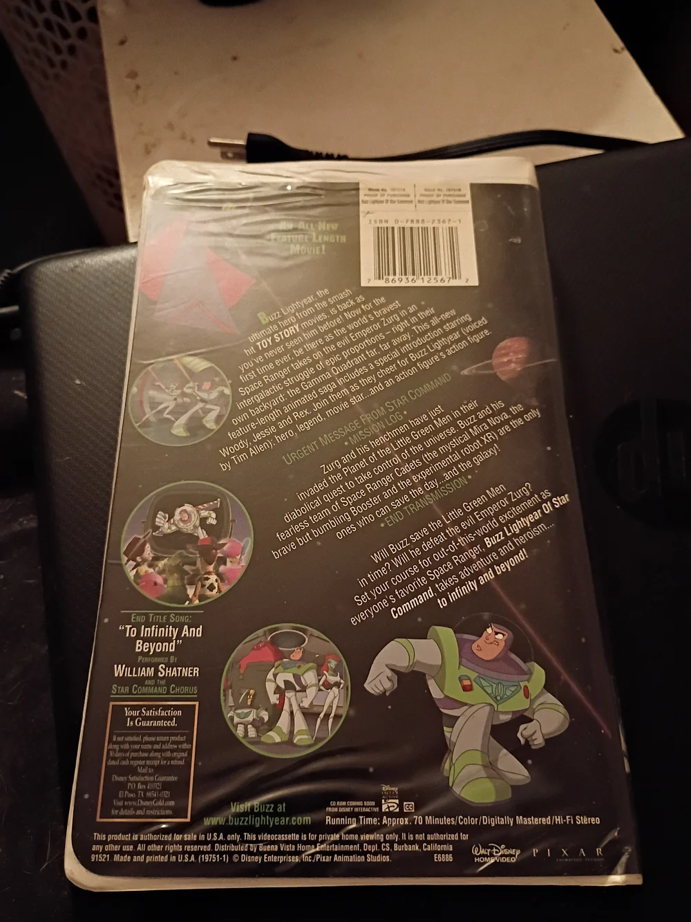 Buzz Lightyear of Star Command VHS - Black/Green
